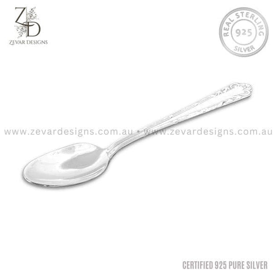 Zevar Designs 925 Silver utensil 925 Silver Baby Spoon (Medium size )