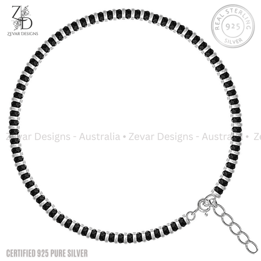 Zevar Designs 925 Silver women-anklets 925 Silver Nazariya Anklets - Single