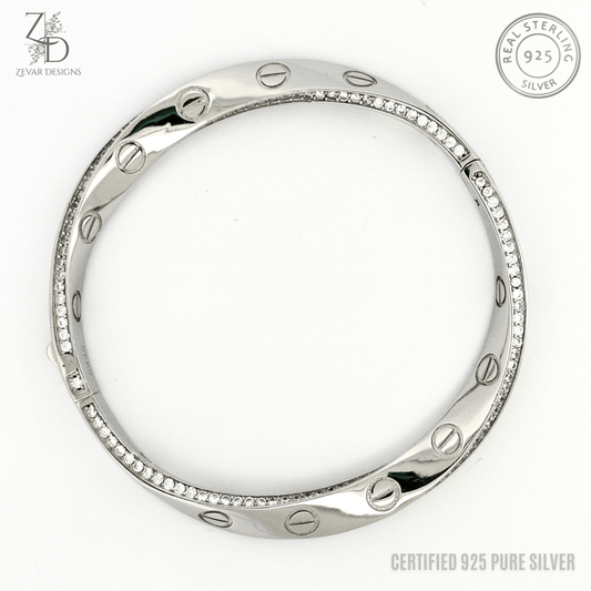 Zevar Designs 925 Silver women-bracelets 925 Silver Bracelet - Openable