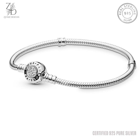 Zevar Designs 925 Silver women-bracelets Sterling 925 Silver Charm Bracelet