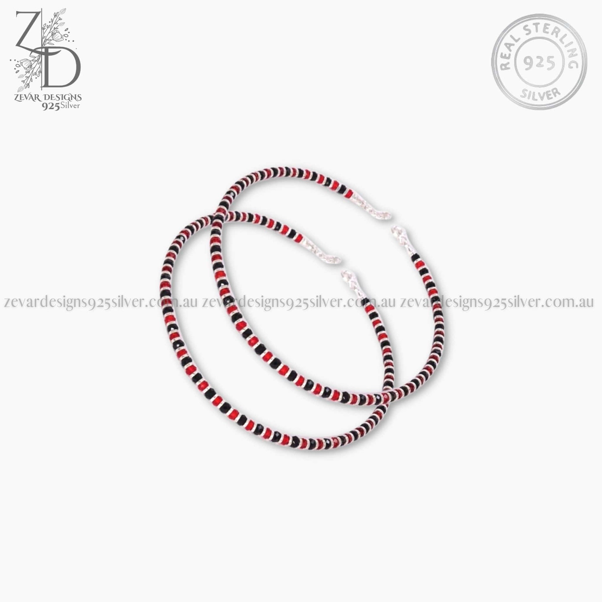 Zevar Designs 925 Silver baby-nazariye Baby Nazariye - Red