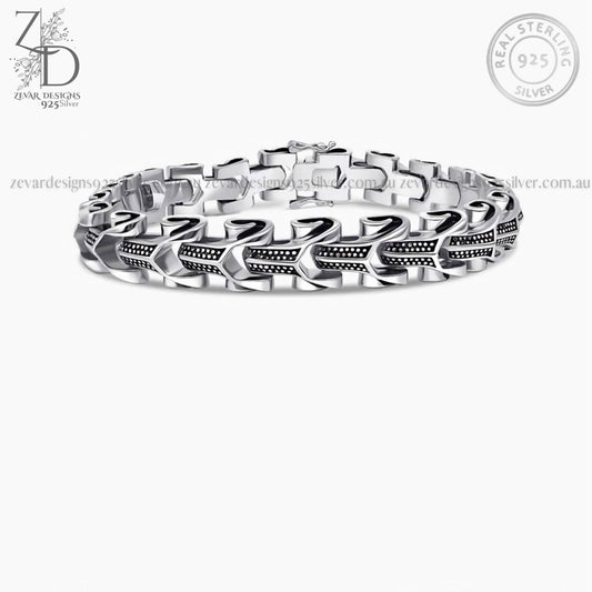 Zevar Designs 925 Silver mens-bracelets Bracelet