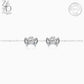 Zevar Designs 925 Silver Necklaces-Pendants Silver Zircon Crown Pendant Set with Earrings