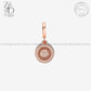 Zevar Designs 925 Silver pandora 925 Silver Zircon Charm in Rose Gold Finish