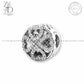 Zevar Designs 925 Silver pandora 925 Silver Zircon Clover Heart Charm