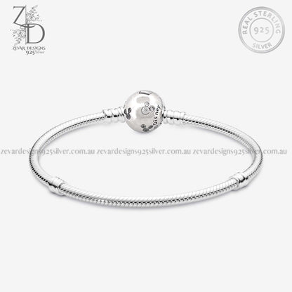 Zevar Designs 925 Silver pandora Disney Bracelet