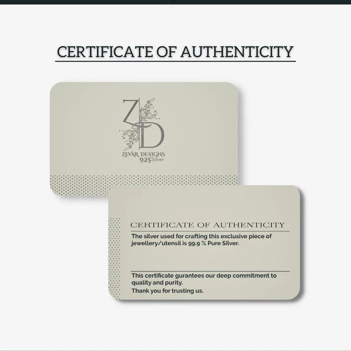 Pure Silver (999) Baby Silver Utensil Set Small Zevar Designs 925