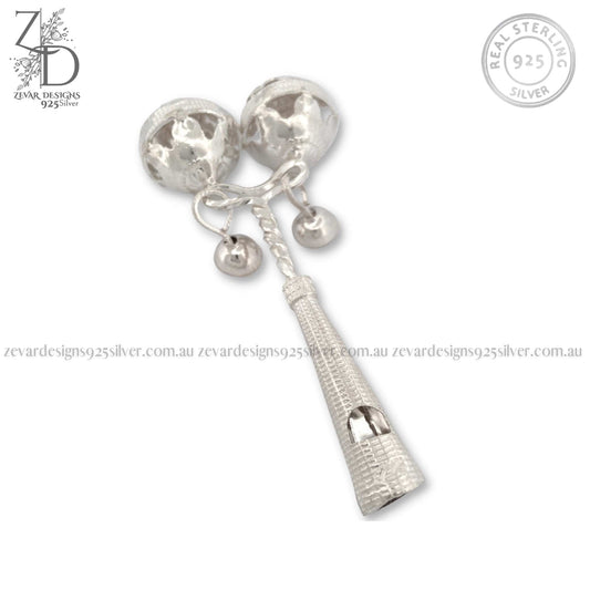 Zevar Designs 925 Silver utensil Silver Rattle