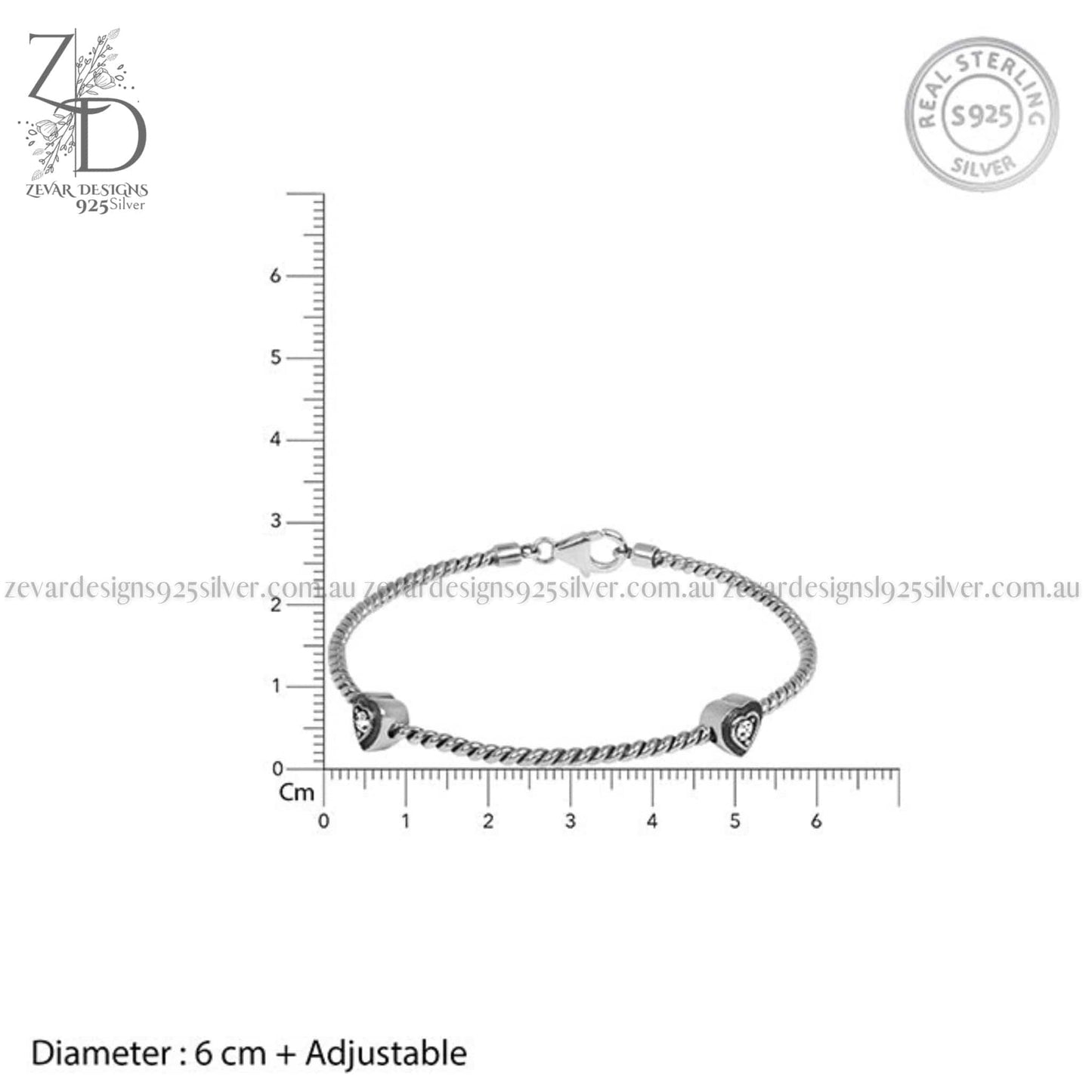 Zevar Designs 925 Silver women-bracelets Bracelet