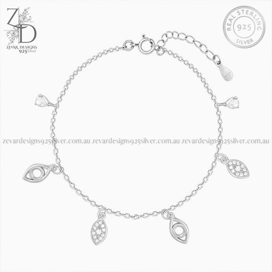 Zevar Designs 925 Silver women-bracelets Charm Bracelet