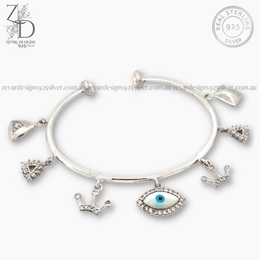 Zevar Designs 925 Silver women-bracelets Evil Eye Bracelet
