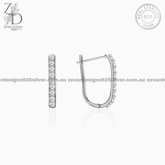 Zevar Designs 925 Silver women-earrings Hoops