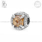 Zevar Designs 925 Silver women-rings AD Flower Charm - Champagne