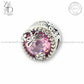 Zevar Designs 925 Silver women-rings AD Flower Charm - Pink