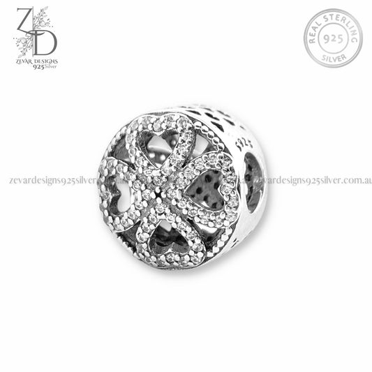 Zevar Designs 925 Silver women-rings AD Heart Charm