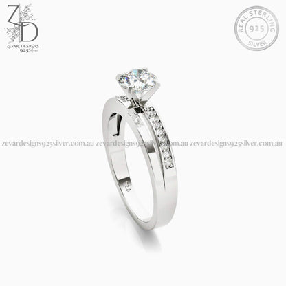 Zevar Designs 925 Silver women-rings AD Ring